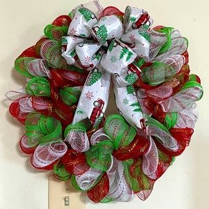 Handmade Christmas Wreath 12” Newly Made